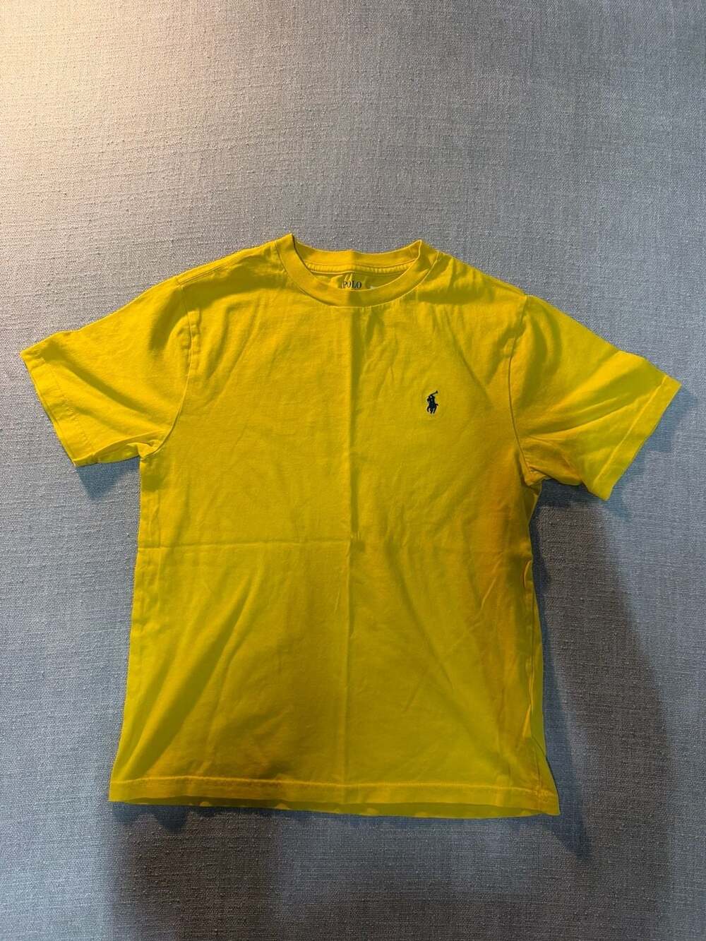 Polo Ralph Lauren Boys Yellow Short Sleeve Jersey T-Shirt Size M
